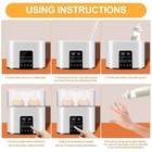 Bottle Warmer 4-in-1 Baby Double Bottle Sterilizer Lcd Fast Heater