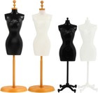 4pcs Chic Female Mannequin Torso Set For Elegant Dress Displays  25x7 5cm