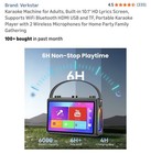 Portable Karaoke System Built-in 10 1  Hd Lyrics Screen Bluetooth Hdmi Usb Nib