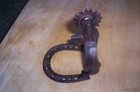 Cast Iron Spur   Horseshoe Door Knocker