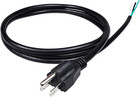 6ft 18 Gauge 3 Prong Heavy Duty Replacement Power Supply Cord Cable 110v 115v 12
