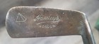 Antique Vintage Brass Hamleys London Pyramid Hickory Wood Shaft Golf Club Putter