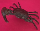 Vintage Bronze Crab Figurine