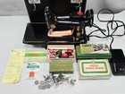 Vtg Singer Featherweight 222k 222 K Free Arm Sewing Machine Serviced Box Booklet