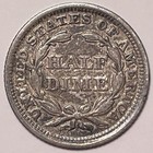 1853 Arrows Seated Liberty Half Dime Choice Extremely Fine Xf  Coin  20981