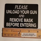 Vtg Nos Bumper Automobile Sticker Unload Your Gun And Take Off Your Mask Decal 