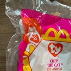 Ty  12 Chip The Cat Mini Plush   Mcdonalds Happy Meal Toy   Brand New