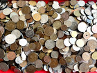 Wm   Lot Of 10 Pounds World - Foreign Coins  - Unsearched - Free Shipping  