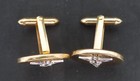 Medical Symbol Caduceus Cuff Links Set 14k Gold Filled Doctor Medicine Nurse