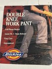 Dickies Mens Loose Fit Double Knee Cell Phone Pocket Work Pants White 36-50 New