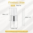 6 Pcs Silver White Spray Top  18 410 Fine Mist Sprayer Reusable Replacement Top
