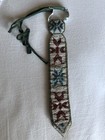 Antique vintage Native American Dakota Sioux Finely Hand Beaded Neck Tie