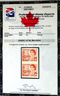  rare   Appealing  Canada Sc 468ac 1969 Imperforate Mint Pair  Vf Nh Pse Cert 80