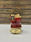 Original Tranberg Brass Ship Salvage Lamp Red Glass Nautical Electric Ship D  cor
