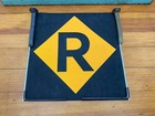 R27 30 1984 Ny Nyc Subway Roll Sign Rare R Line Brooklyn World Trade 1979-1985