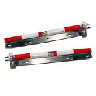 2pcs Chrome 1-1 8  28  Straight Spring Loaded Mud Flap Hangers For Semi Truck