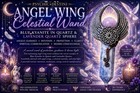 Blue Kyanite Quartz Angel Wing Wand Lavender Quartz Full Moon Charged Reiki