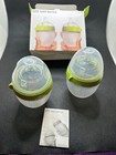 New Comotomo 2 Pack Of Baby Bottles Green 5 Ounce 0-3 Months Slow Flow