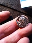 Superb And Rare  Roman Coin In Silver  antonia     Weight 3 2 Grams   A Hole