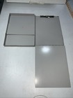 Metal Aluminum Clipboard Storage Hinged Fold Out Used And Dented