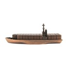 Bronze Metal Container Cargo Ship Replica Die Cast Novelty Toy Pencil Sharpener