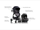 Evenflo Pivot Modular Travel System Litemax Car Seat W  Anti-rebound Bar  Gray