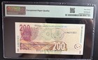 1999 South Africa 200 Rand   P-127b  Pmg 67 Superb Gem Unc Epq