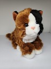 Animal Alley Calico Cat Plush 9    Realistic Stuffed Animal Brown Black White