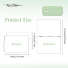 5x7 Blank Cardstock Paper 200 Gsm White - Thick Folded Heavy For Invitations
