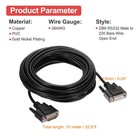 Db15 Serial Cable  28awg Aluminium Foil Shielded Db15 Male To Female  32 8 Ft