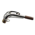 Silver Plated Hand Hammered Copper Alto Sax Neck Sba Style 24 5mm Tenon Eb Sax