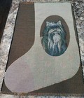 Yorkie Yorkshire Terrier Tapestry Christmas Stocking Fabric