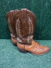 Tony Lama Vintage Teju Lizard Men 10 D Western Boot Brown Shade Usa Made
