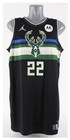 Khris    khash Money    Middleton  22 Milwaukee Bucks Rare Game Worn Home Jersey Coa