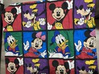 Vintage Disney Twin Comforter Blanket 1994 Mickey Minnie Donald Goofy Reversible