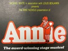 Annie The Palace Theatre Manchester 1983 Window Poster - Gc