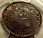 Canada  1858 Victoria Cent  Pcgs Ms 62  421 000 Mintage 