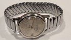 Vintage Mid-century Norbee Mechanical Mens Silver Toned Watch Winds And Runs
