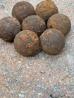 Civil War Era  canister Shot  Hand Dug At Lookout Mtn Tn   lot Of 7  1  Inch