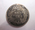18   Seated Liberty Dime Love Token 10c Silver Coin C G Initials Engraved