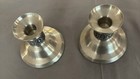 Vintage Haugrud Norway Pewter Candlesticks Model 333 Mid Century Nordic Pair