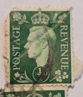 Canada Postage   King George Vi   Green       Stamp  2ea    Cancelled posted   1937