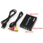 Hdmi To 3 Rca Av  s-video Cvbs Composite R l Audio 1080p Converter Us Plug Power