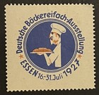Travelstamps  1927 Germany Cinderella Poster Stamp Bakery Trade Fair Essen Og Nh