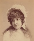 Mabel Vaughn   Stage Actress Poses On Broadway   New York City   Cabinet Card