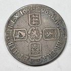 1696 Great Britain William Iii Silver Crown Large Size Circulated Nice  t186