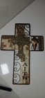 Religious Wall Cross Featuring A Distressed Rustic Design For Home Decor
