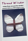 Vintage Kelmscott Designs Mother Of Pearl Butterfly Thread Winder Sewing