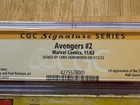 1963 Avengers  2    Signed autographed By Chris Hemsworth  thor Cgc 2 5 Marvel