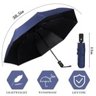 6 Pcs Travel Compact Umbrella Automatic Open Close Windproof Small Light Back   